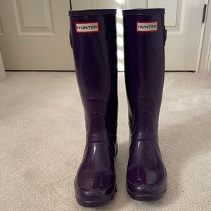 Hunter Tall Rainboots Purple (Glossy)